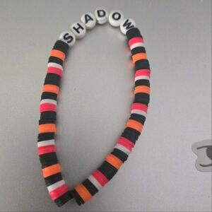 'Shadow' The Hedgehog Clay Beaded Handmade Bracelet